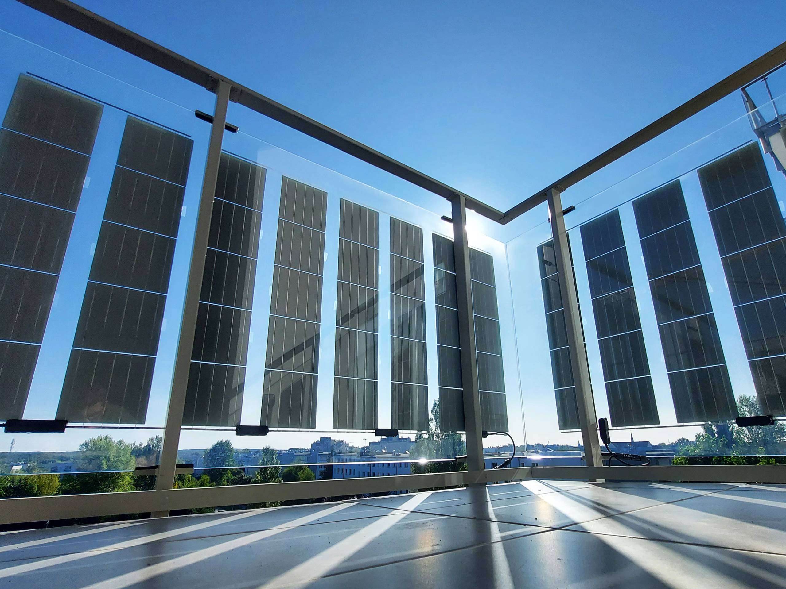 Photovoltaics on balconies in Lodz